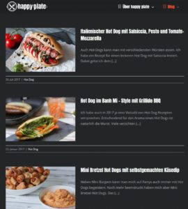 Auf dem Foodblog happyplate gibt es zahlreiche Fast-Food-Rezepte.