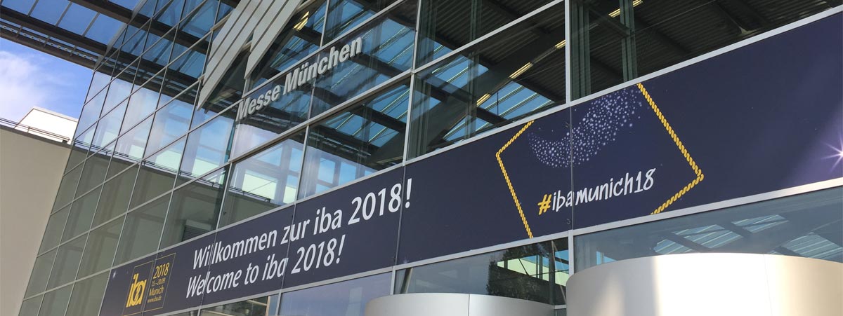 Zu Besuch auf der iba 2018, auf der Messe München.