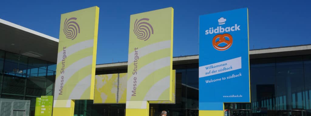Schilder südback 2019 und Messe Stuttgart