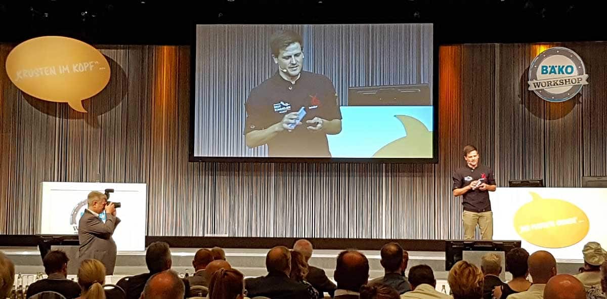 Tim Lessau auf dem BÄKO-Workshop 2019 über das Unternehmenskonzept