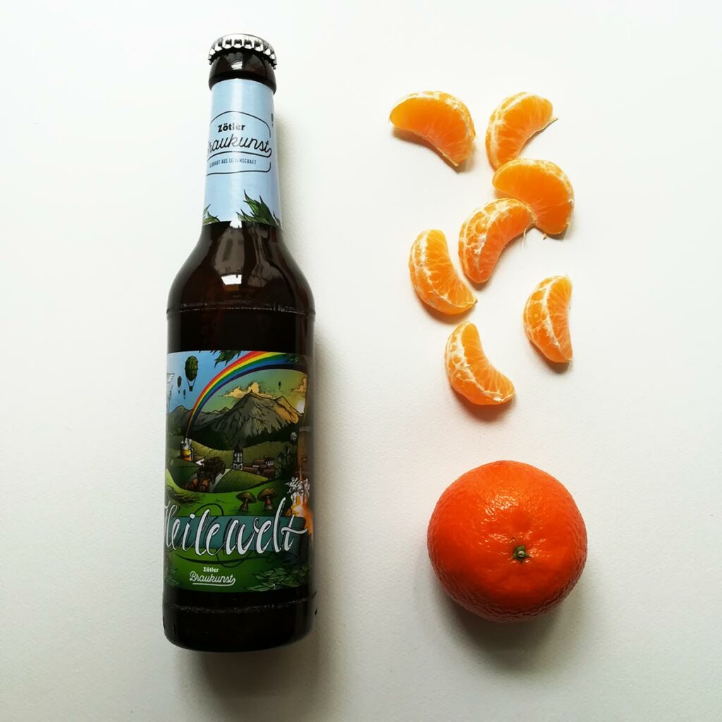 Food Pairing mit Bier: Zötlers Heilewelt mit Mandarinen