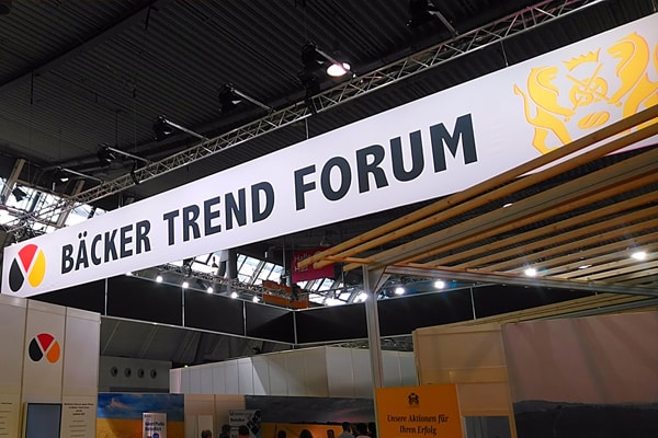 Banner des Bäcker-Trend-Forums auf der Südback 2022.