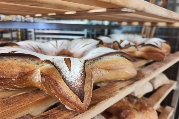 Brot in Sternenform