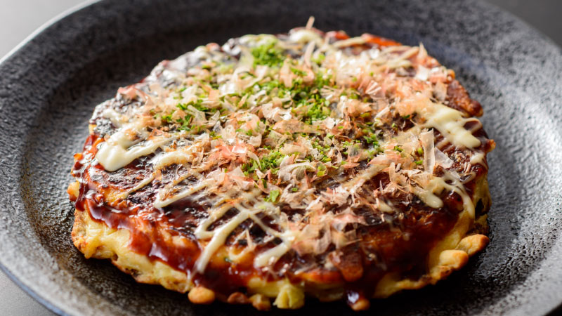 Japanische Spezialität Okonomiyaki