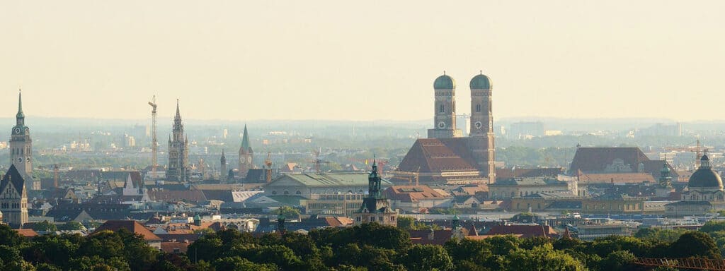 Ansicht der Stadt München.