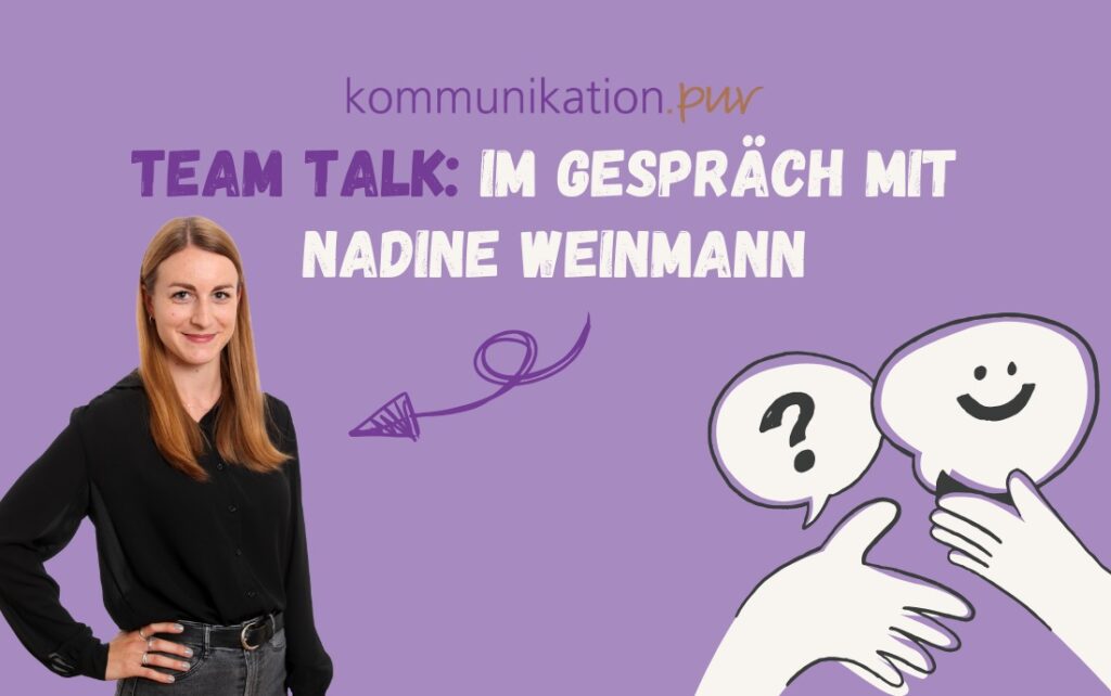 Nadine Weinmann im Team-Talk