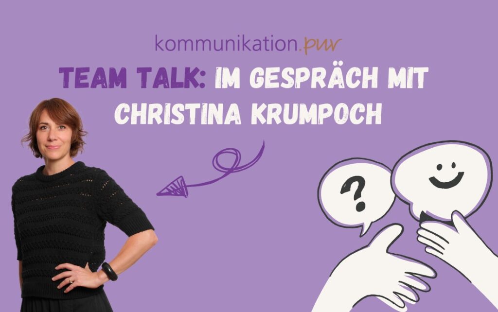 Christina Krumpoch im Team-Talk