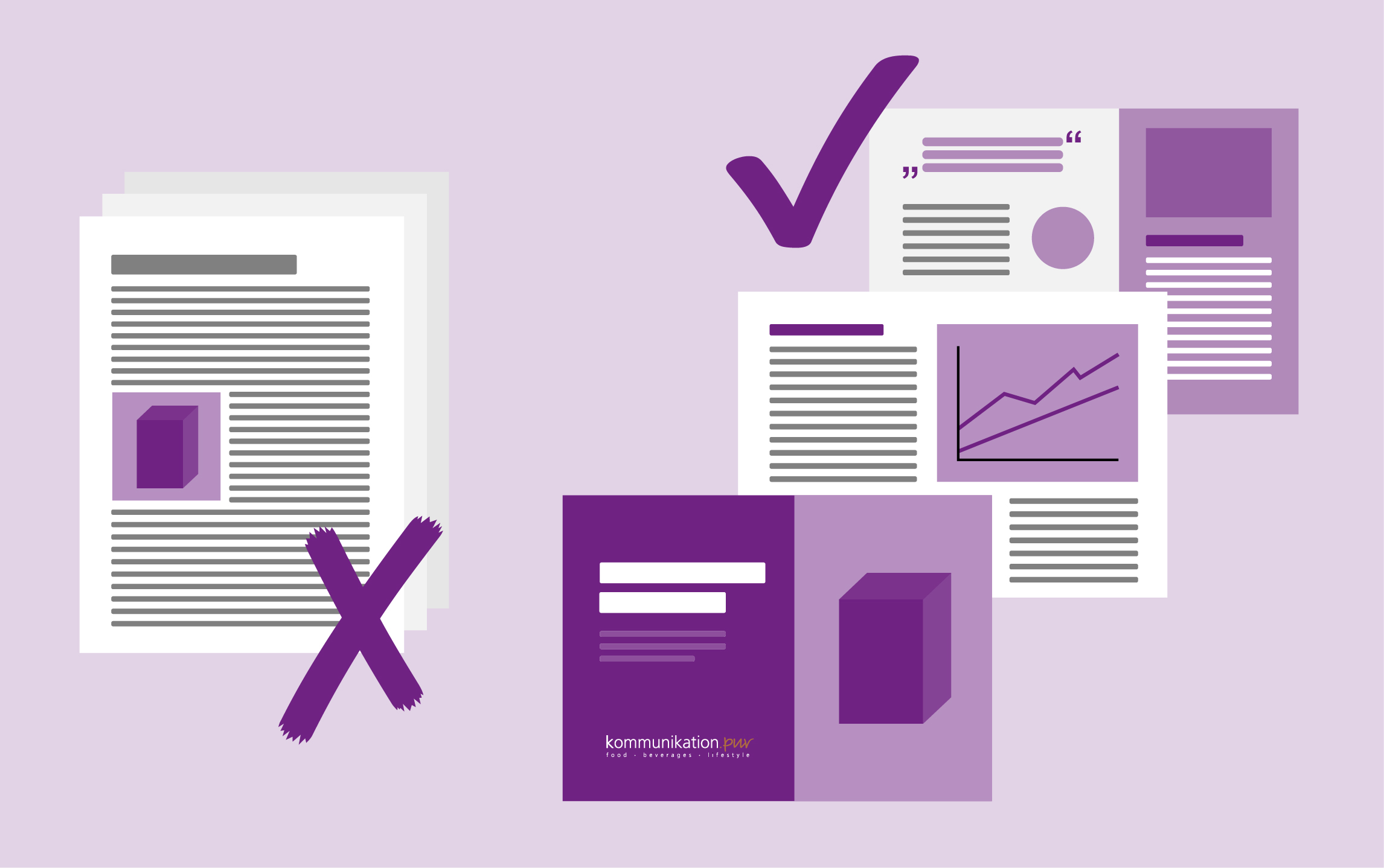 PR-Material professionell gestaltet für Medien