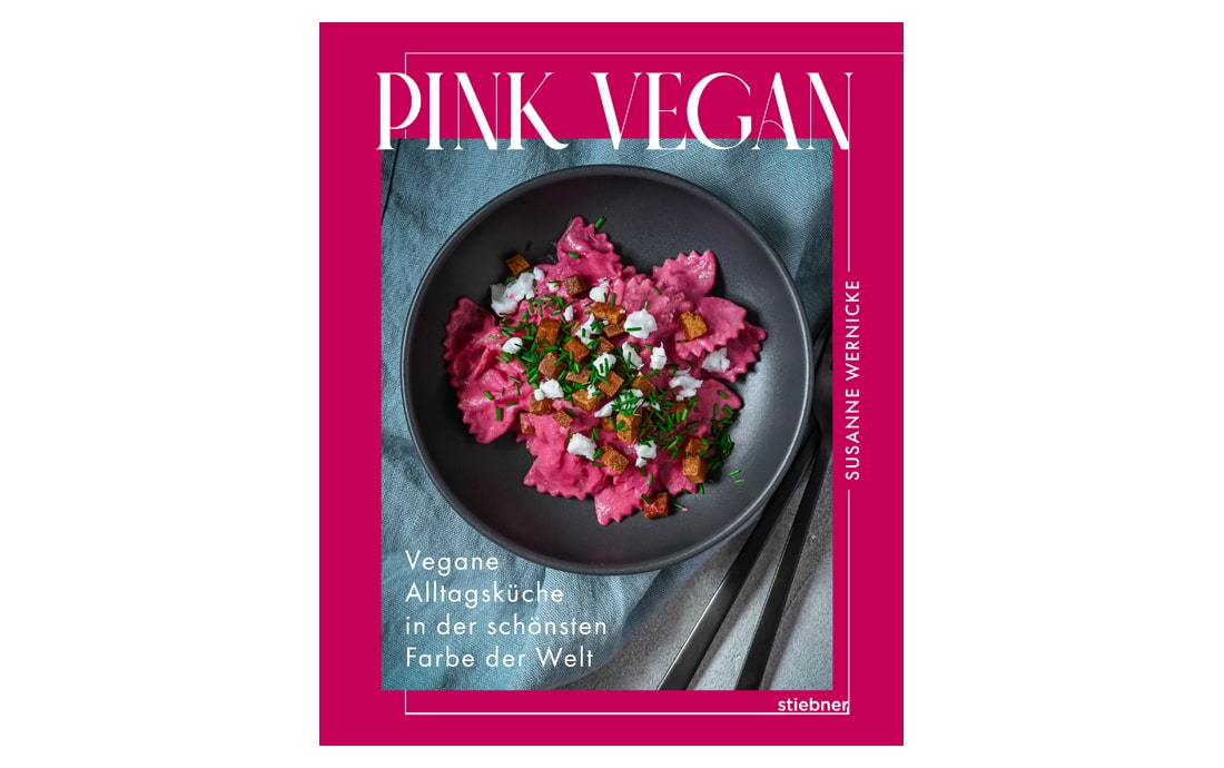 Das Cover von Pink vegan hält, was der Titel verspricht.
