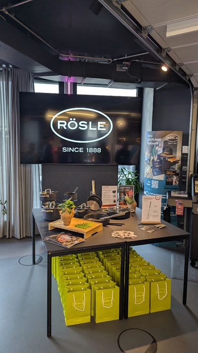 Stand von RÖSLE auf dem Pressday in Hamburg